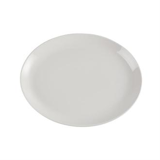 U718 Churchill Plain Whiteware Oval Plates 340mm