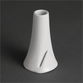 U826 Olympia Whiteware Bud Vase with Card Slot