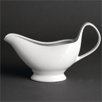 U831 Olympia Whiteware Gravy Boats 340ml 12oz