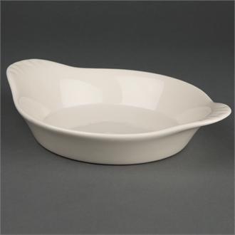 U836 Olympia Ivory Round Eared Dishes 178mm