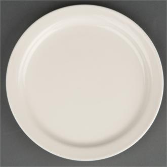 U840 Olympia Ivory Narrow Rimmed Plates 150mm