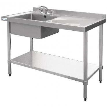Vogue U901 Single Bowl Stainless Steel Sink R/H Drainer W1000 x D600