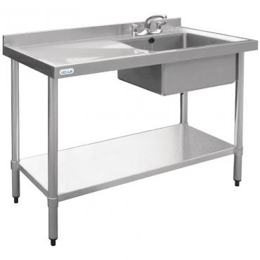 Vogue U902 Single Bowl Stainless Steel Sink L/H Drainer W1000 x D600mm