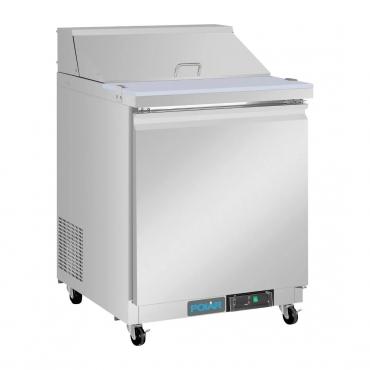 Polar UA009 U-Series Single Door Mega Top Prep Counter Fridge 154Ltr