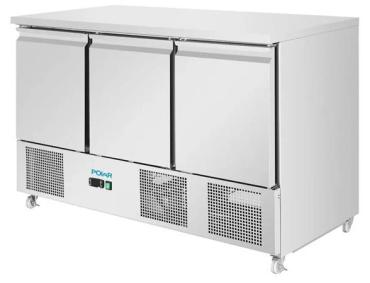 Polar UA090 U-Series Ventilated 3 Door Counter Fridge