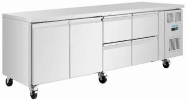 Polar UA104 U-Series Counter Fridge 4 Drawers & 2 Door