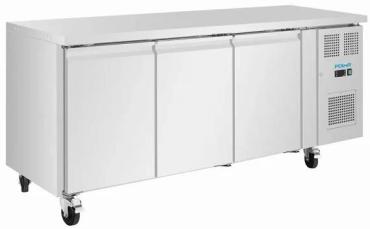 Polar UA106 U-Series Triple Door Slimline Counter Fridge, 231 Litres
