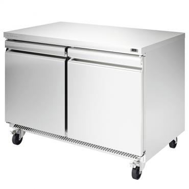 Infrico UC48R Commerical 2 Door Refrigerated Prep Counter With Castors - 380ltr