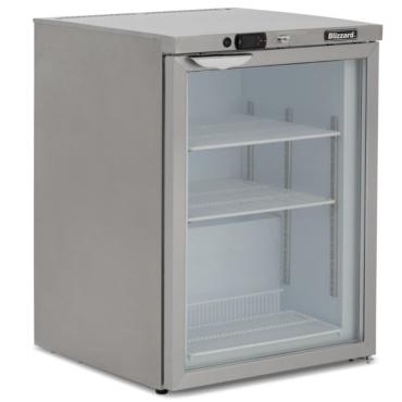 Blizzard UCF140CR 105L (85 Nett Useable litres) Glass Door Undercounter Freezer