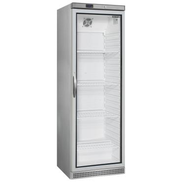 Tefcold UR400GS Stainless Steel Glass Door Refrigerator