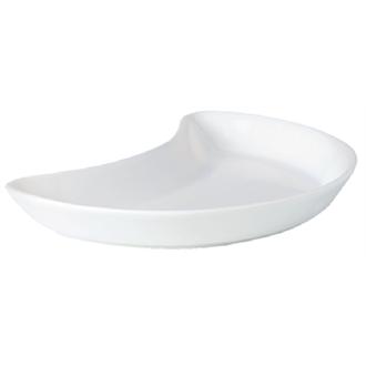 Steelite Simplicity White Crescent Salad Plates 202mm (Pack of 12) - V0082 