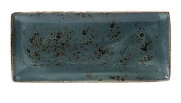 Steelite V012 Craft Blue Rectangular Platters 370 x 265mm (6 Pack)