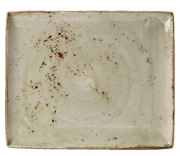 Steelite V054 Craft Green Rectangular Platters 330x 270mm (6 Pack)