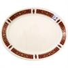 V1202 Steelite Empire Marina Red Oval Coupe Dishes 255mm