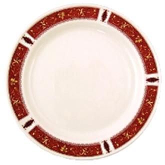 V1242 Steelite Empire Marina Red Slimline Plates 177mm