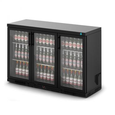 IMC Ventus V135 Premium Undercounter Black Triple Door Bottle Cooler