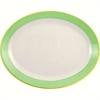 V2852 Steelite Rio Green Oval Coupe Dishes 255mm