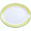 V2942 Steelite Rio Yellow Oval Coupe Dishes 202mm