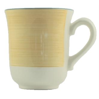 V3009 Steelite Rio Yellow Club Mugs 285ml- pack of 36.