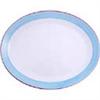 V3037 Steelite Rio Blue Oval Coupe Dishes 202mm