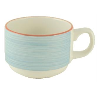 V3069 Steelite Rio Blue Slimline Stacking Cups 200ml X 36.