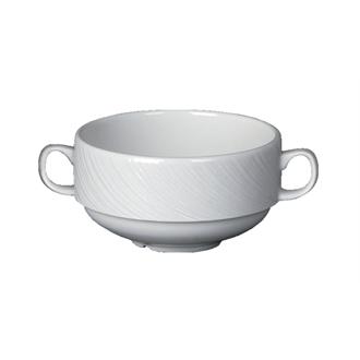 V6432 Steelite Spyro Handled Soup Cups 285ml