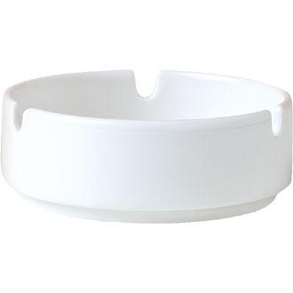 V6823 Steelite Monaco White Mandarin Ashtrays 100mm