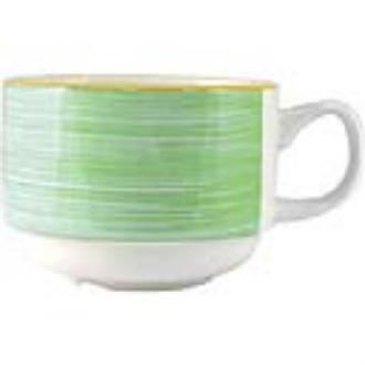 V7689 Steelite Rio Green Slimline Stacking Cups 100ml