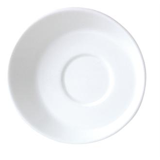 V7718 Steelite Sheer White Saucers Small 117mm