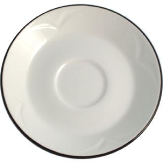 V8363 Steelite Manhattan Noir Stacking Saucers 152mm