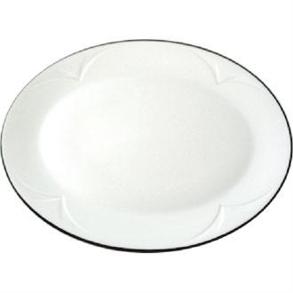 V8378 Steelite Manhattan Noir Oval Plates 270mm