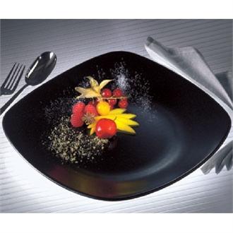 V9404 Steelite Quadro Black Square Plates 230mm- pack of 24