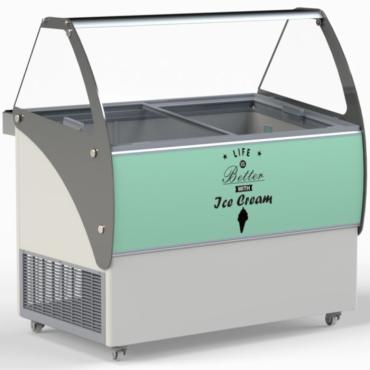 Crystal Venus Commercial Ice Cream Display Unit