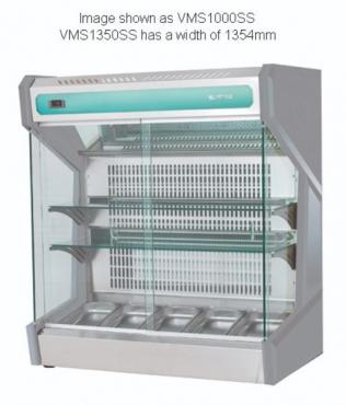 Infrico VMS1350SS Refrigerated Counter Top Wall Display