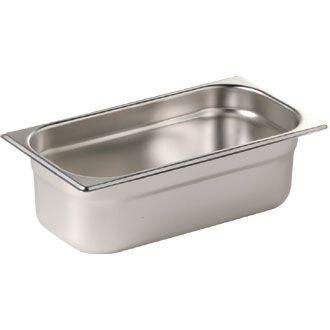 Vogue K818 Stainless Steel 1/4 Gastronorm Pans 65mm