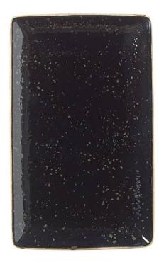 Steelite VV1037 Craft Liquorice Rectangular Plates 168 x 270mm (6 Pack)