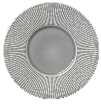 Steelite VV1794 Willow Mist Gourmet Plates Medium Well Grey 285mm (6 Pack)