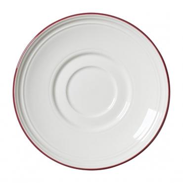 Steelite Bead Maroon Band Saucers 150mm (Pack of 12) - VV2688