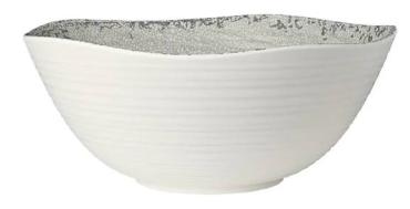 Steelite VV3895 Pompeii Stone Large Round Bowls 356 x 149mm (2 Pack)