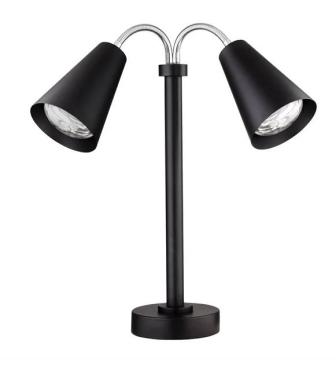 Steelite VV4662 Creations Modern Double Heat Lamp Black