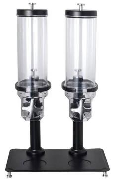Steelite Creations VV5362 Buffet Double Cereal Dispenser Black 3.5 Litres