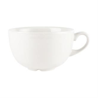 W001 Churchill Plain Whiteware Cappuccino Cups 440ml