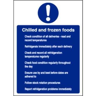 Chilled and Frozen Foods Sign - W197