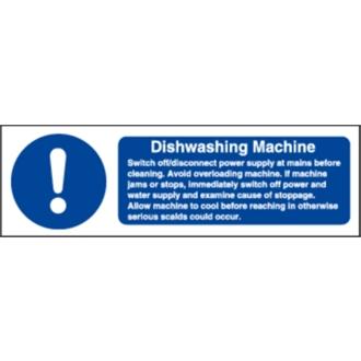 W199 Dishwasher Machine Safety Sign