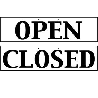 W212 Open And Closed Sign - Reversible