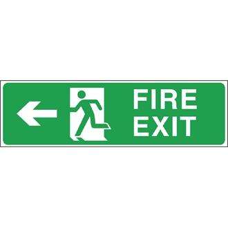 Vogue W303 Fire Exit Arrow Left Sign