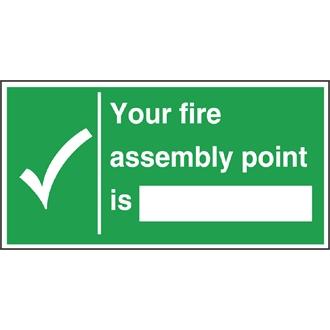 Vogue W312 Fire Assembly Point Sign