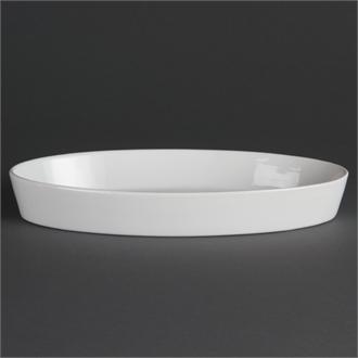 W409 Olympia Whiteware Oval Sole Dishes 283x 152mm