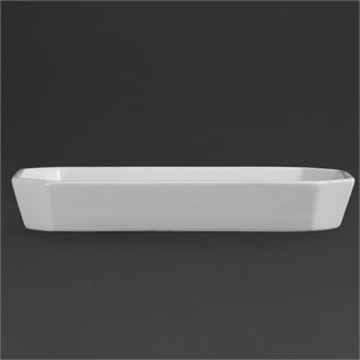 W410 Olympia Whiteware Oblong Hors d'Oeuvre Dishes 264x 144mm