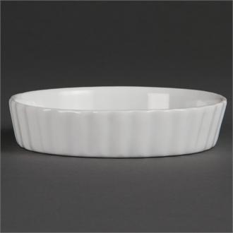 W412 Olympia Whiteware Flan Dishes 112mm